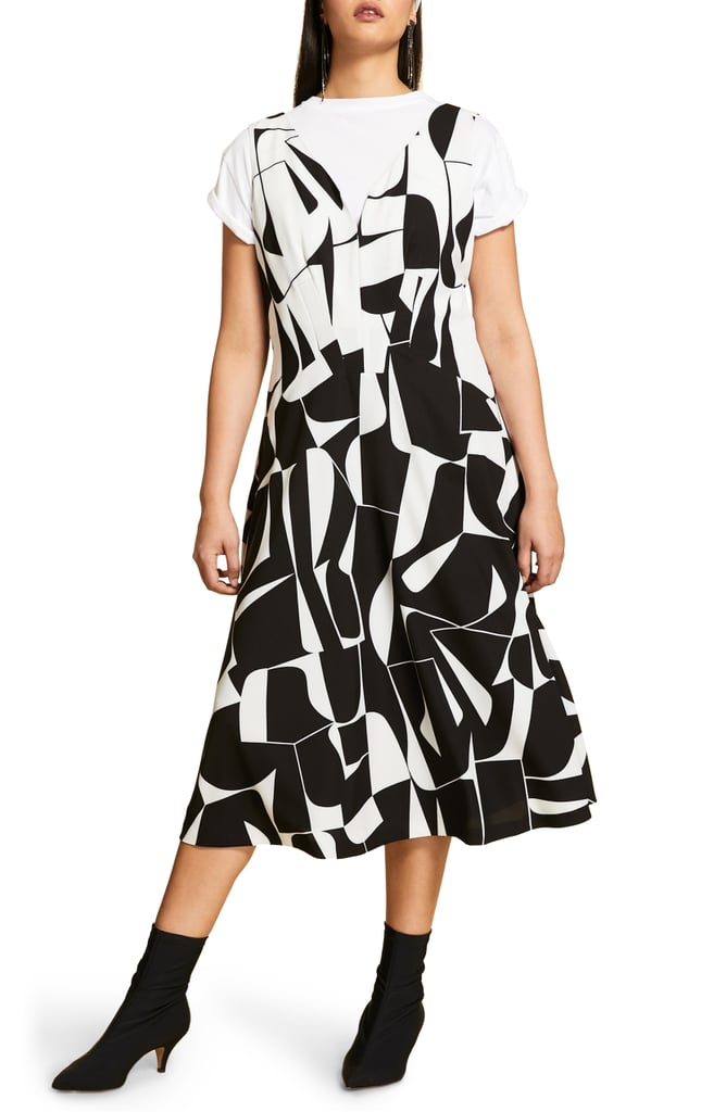 Marina Rinaldi Dalia Graphic Print Cady Dress