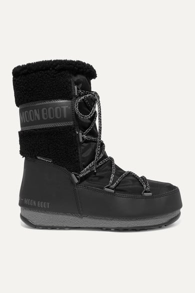 Moon Boot Shell, Rubber and Wool Snow Boots