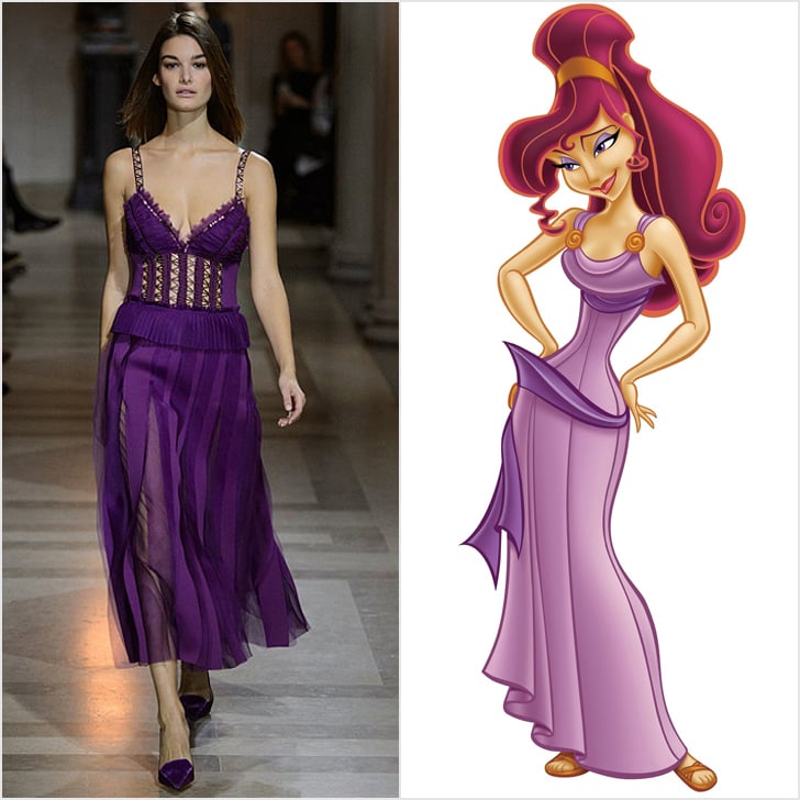 Megara Wearing Carolina Herrera | The Disney Princesses and Villains Might  as Well Scoop These Dresses Right Off the Runway | POPSUGAR Fashion Photo 7