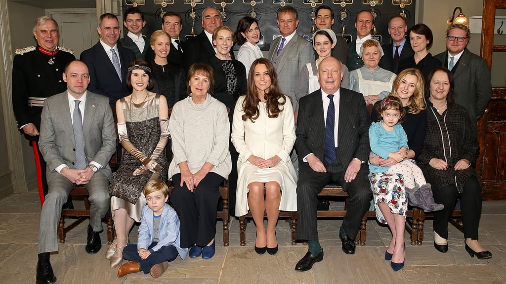 Kate Middleton on the Set of Downton Abbey