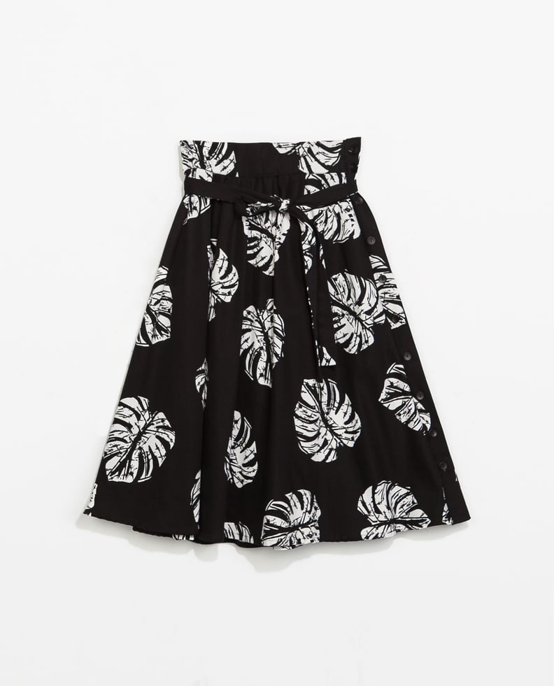 Zara Printed Full Skirt
