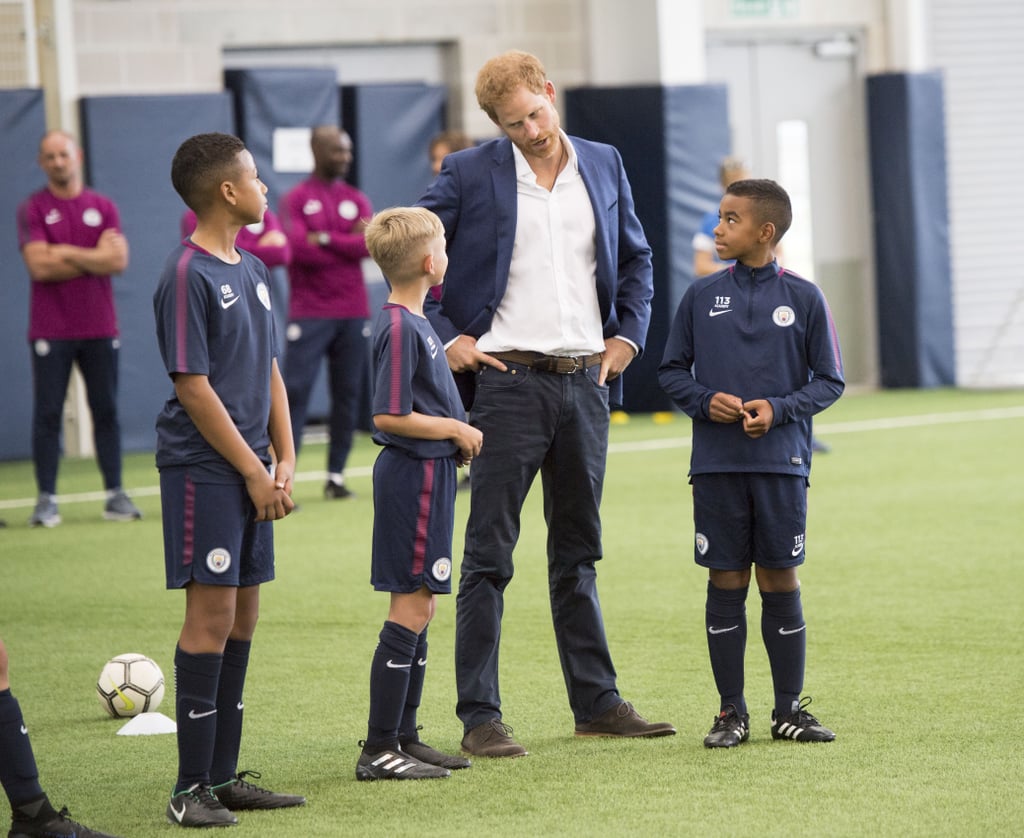 Prince Harry in Manchester, England, September 2017