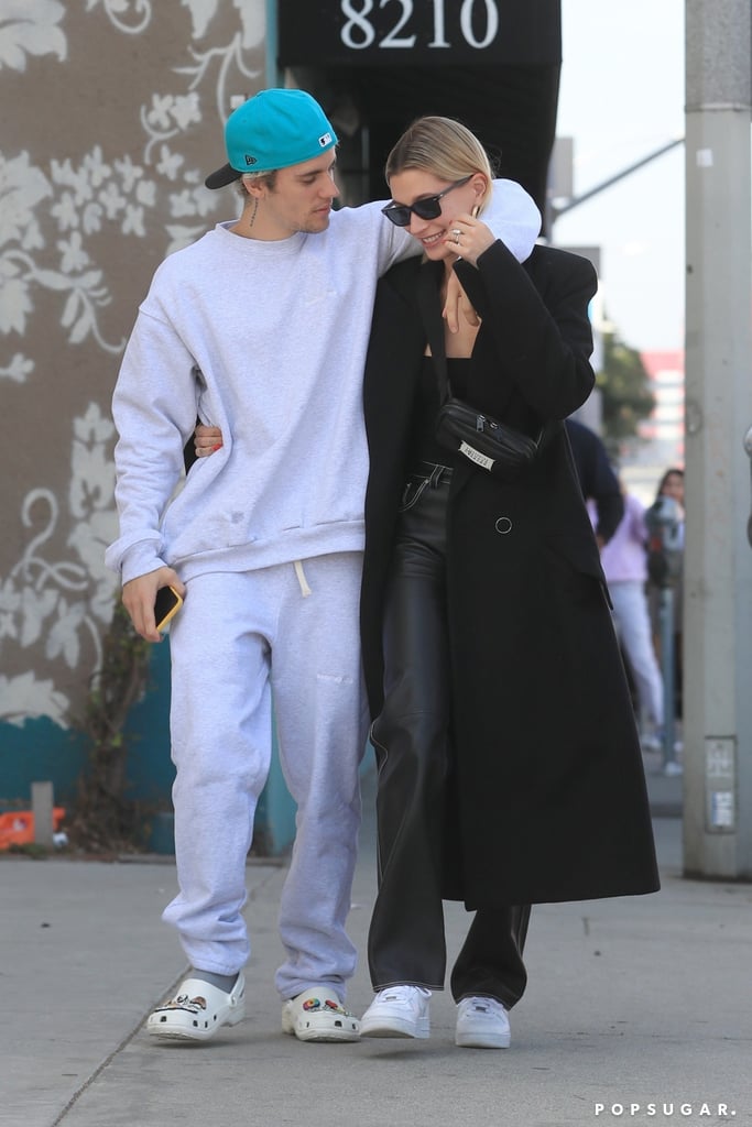 Justin and Hailey Bieber Kissing in LA Pictures March 2020