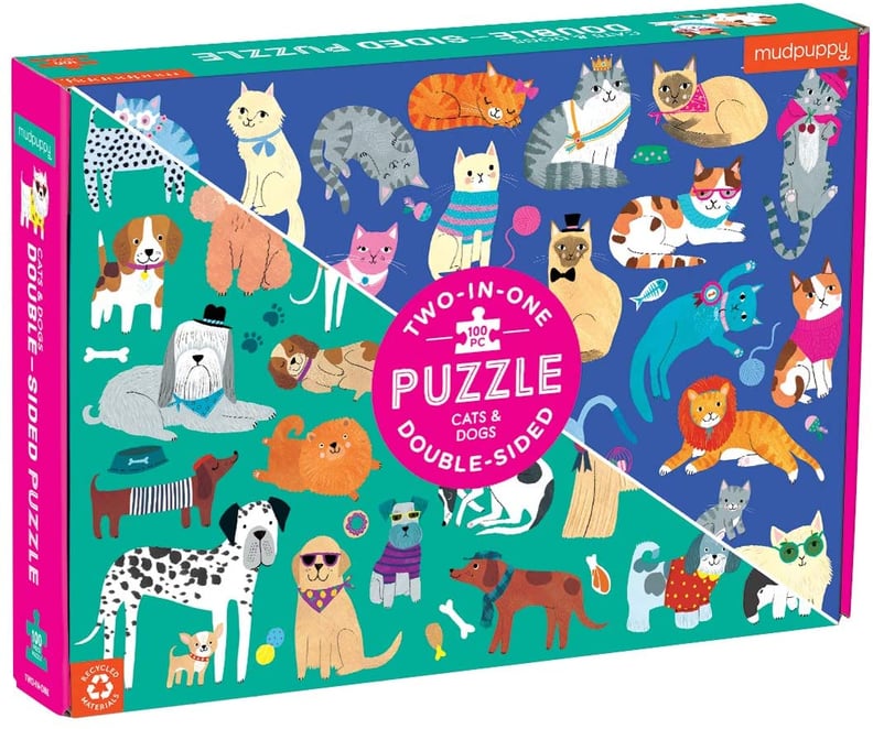 Puzzle-Lover: Mudpuppy猫和狗双面难题