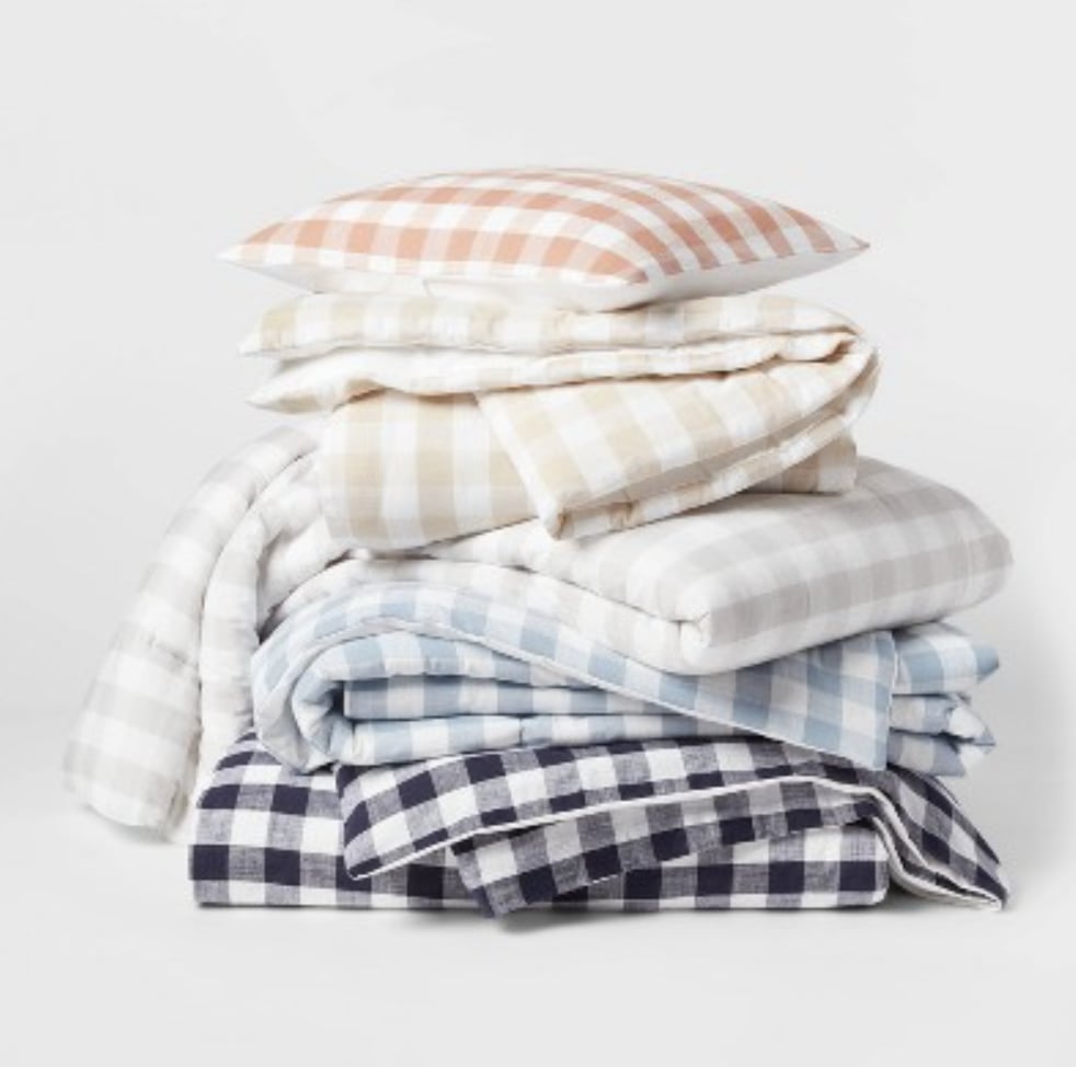 Summer Bedding: Threshold Yarn-Dyed Gingham Bedding Collection