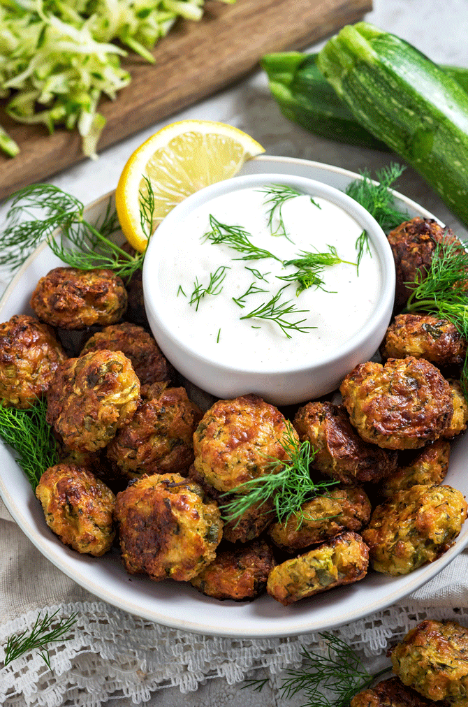 Garlic Zucchini Bites