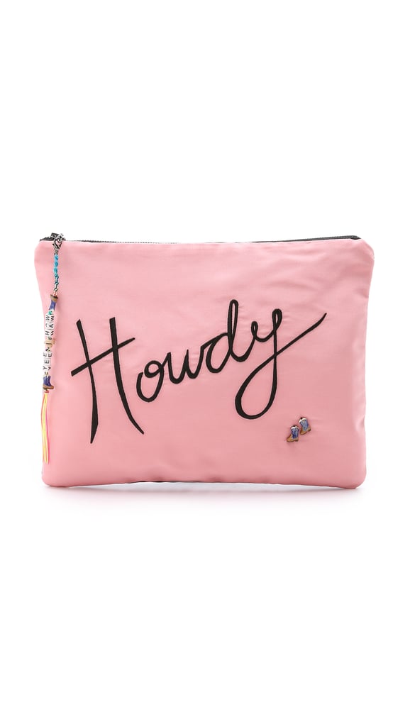 Venessa Arizaga Howdy Silk Pouch ($295)