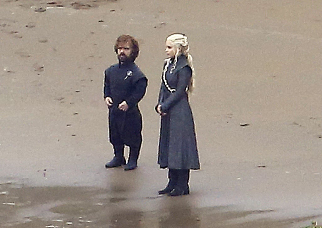 Jon Snow and Daenerys Targaryen Game of Thrones Set Pictures