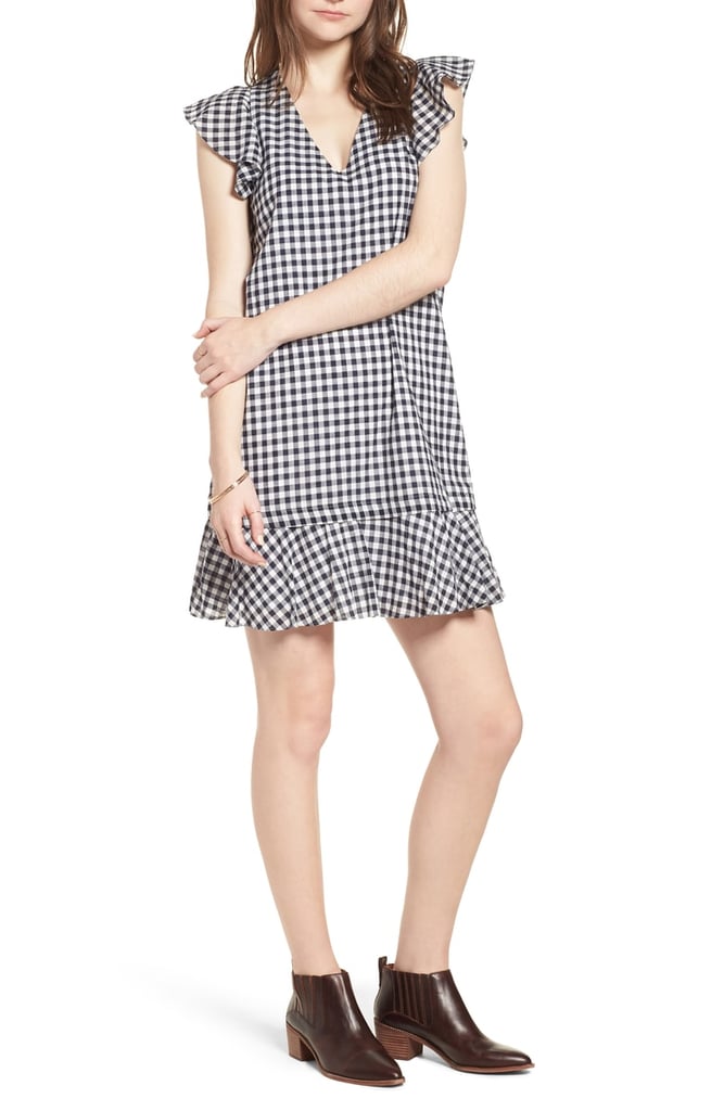 Madewell Ruffle Gingham Shift