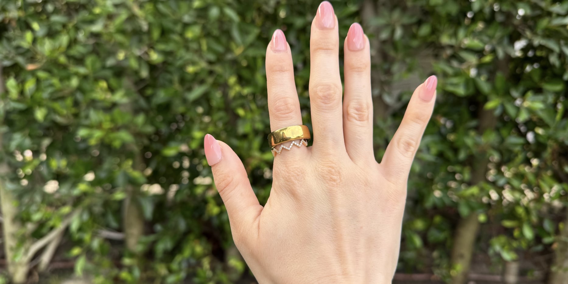 Stackable Rings 14K Gold Plated Rings Comaptible For Oura Ring 4/Gen 3 ...
