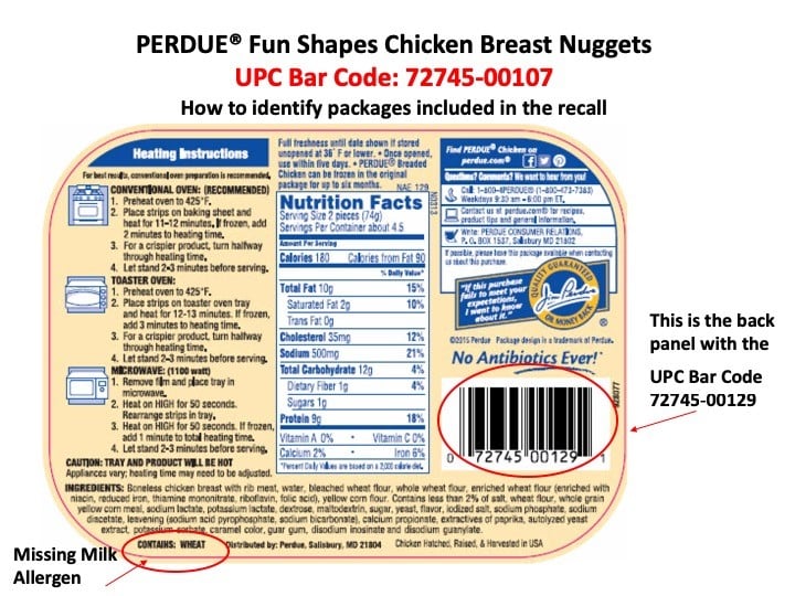are there any perdue chicken nuggets recalls