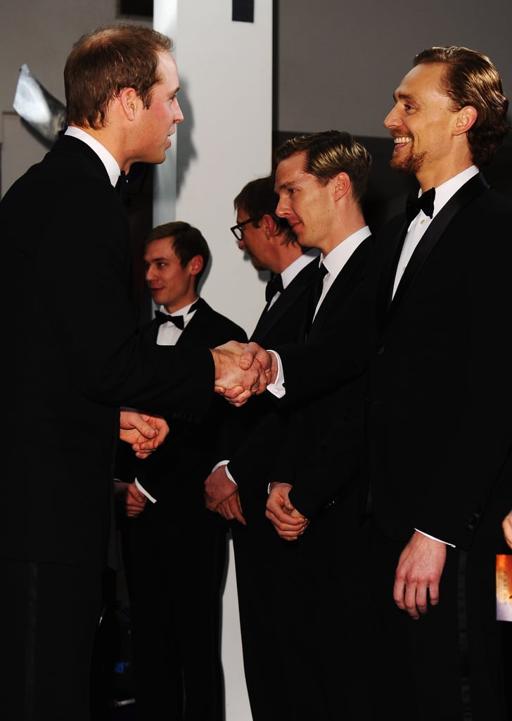 Prince William met Tom Hiddleston at the UK premiere of War Horse in January 2012.