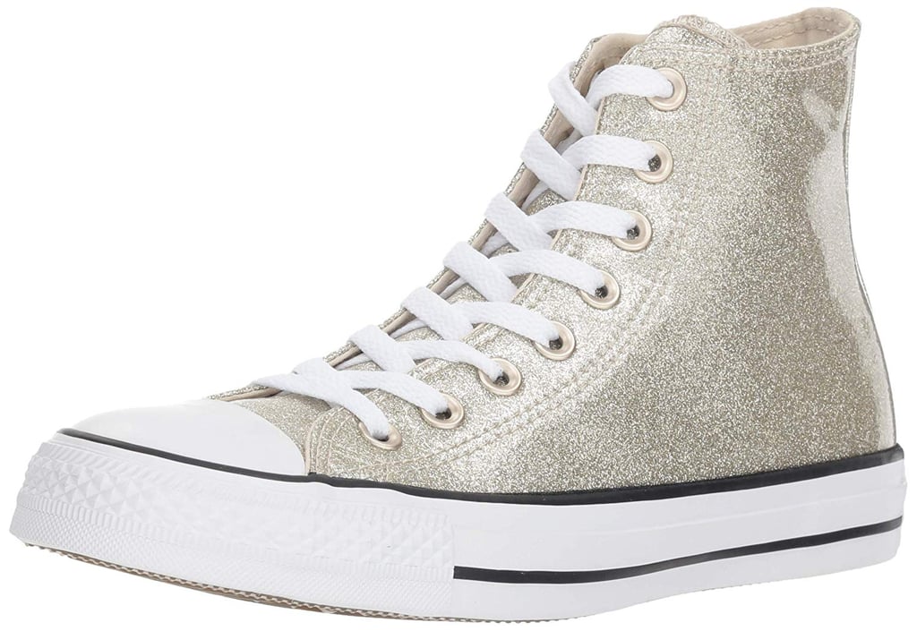 Converse Women's Chuck Taylor All Star Glitter Canvas High Top Sneaker ...