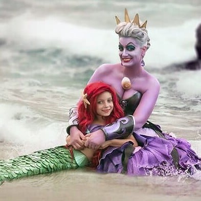 Mother-Daughter Disney Princess Cosplay