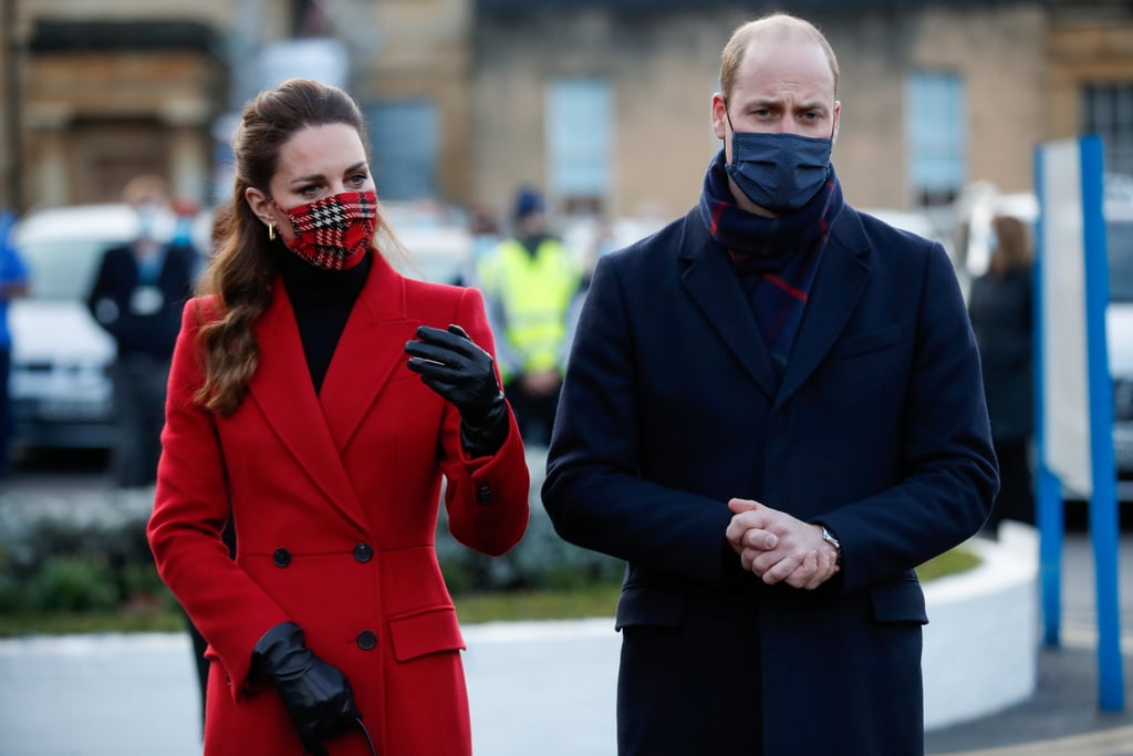 Kate Middleton Wears Tartan Emilia Wickstead Face Mask 2020