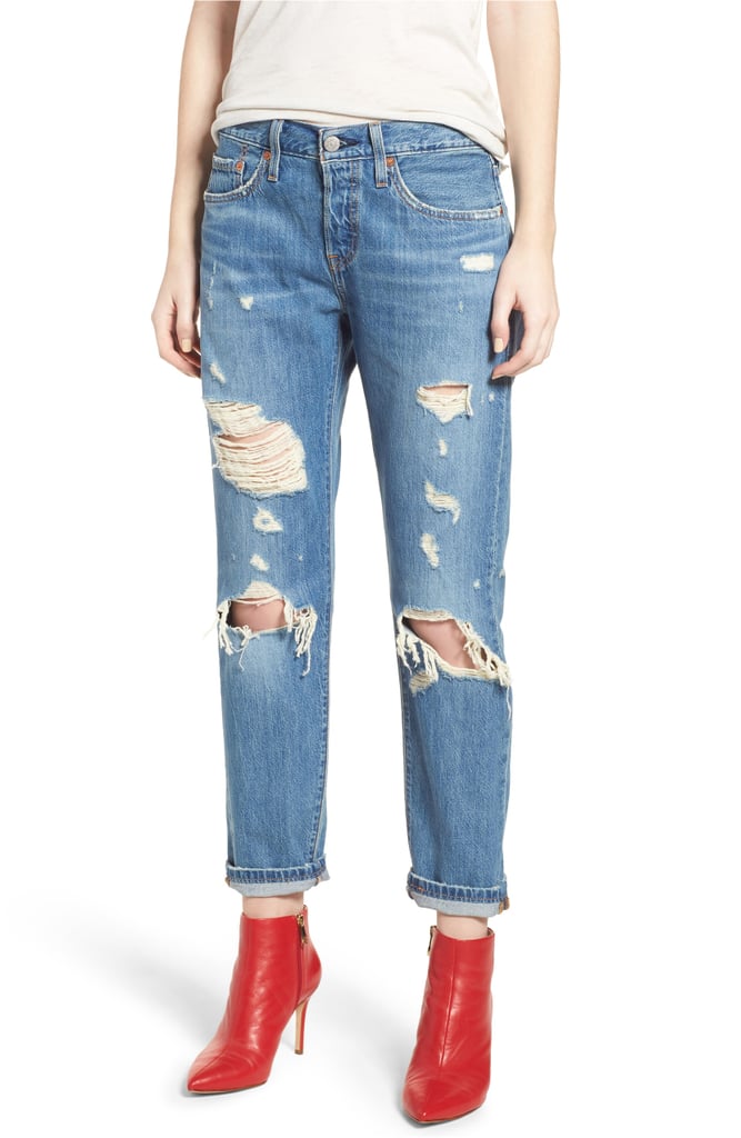Levi's 501 Taper Ripped Boyfriend Jeans | Nordstrom Anniversary Sale ...