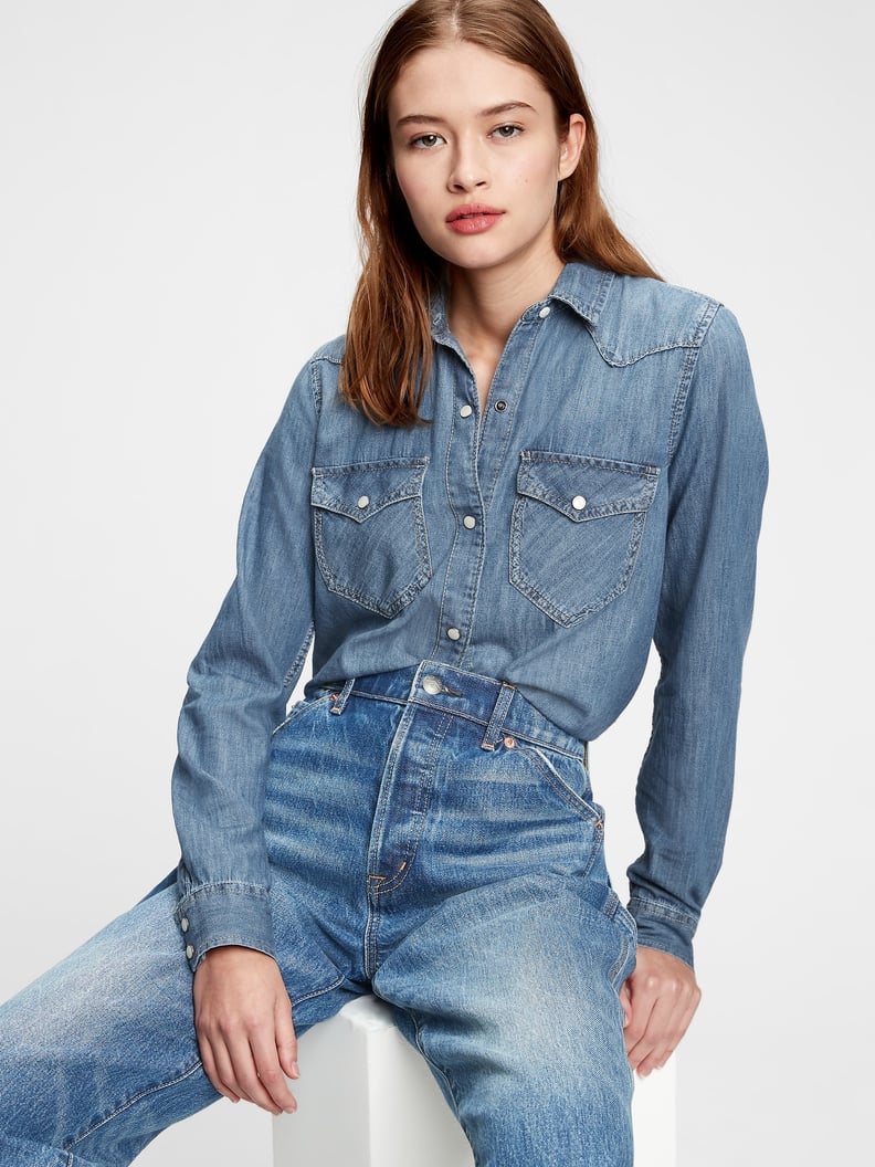 Gap Denim Western Shirt