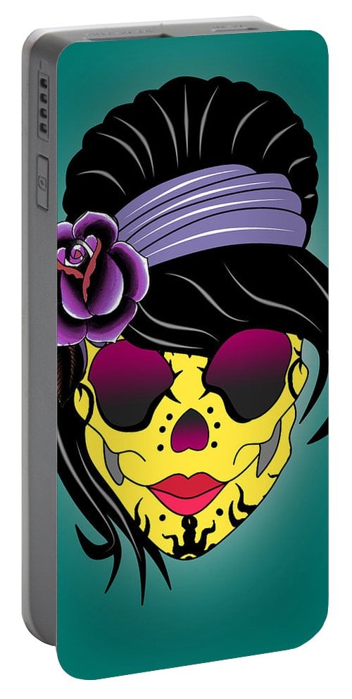 Pixels 'Zombie Skull' Portable Charger