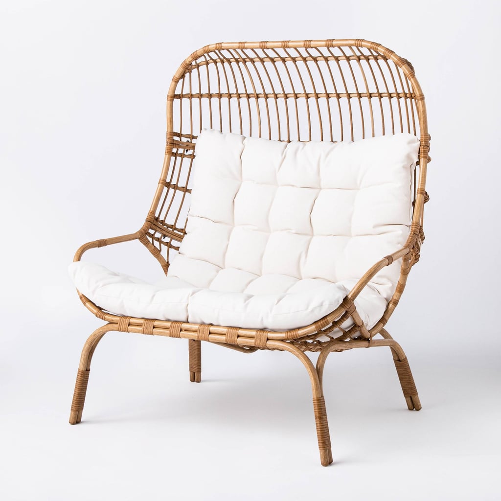 For the Patio: Threshold Designed With Studio McGee Wicker & Metal Patio Egg Chair