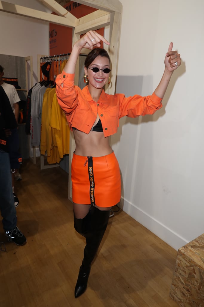Bella Hadid Was Seen at the Heron Preston Presentation in Paris