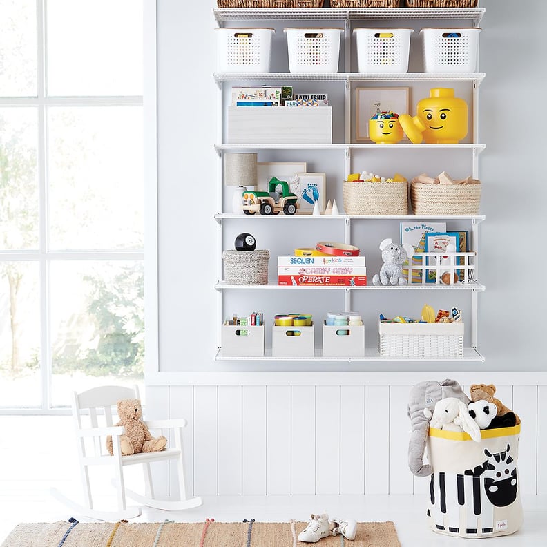 Elfa Classic 4' Kids Playroom Shelving