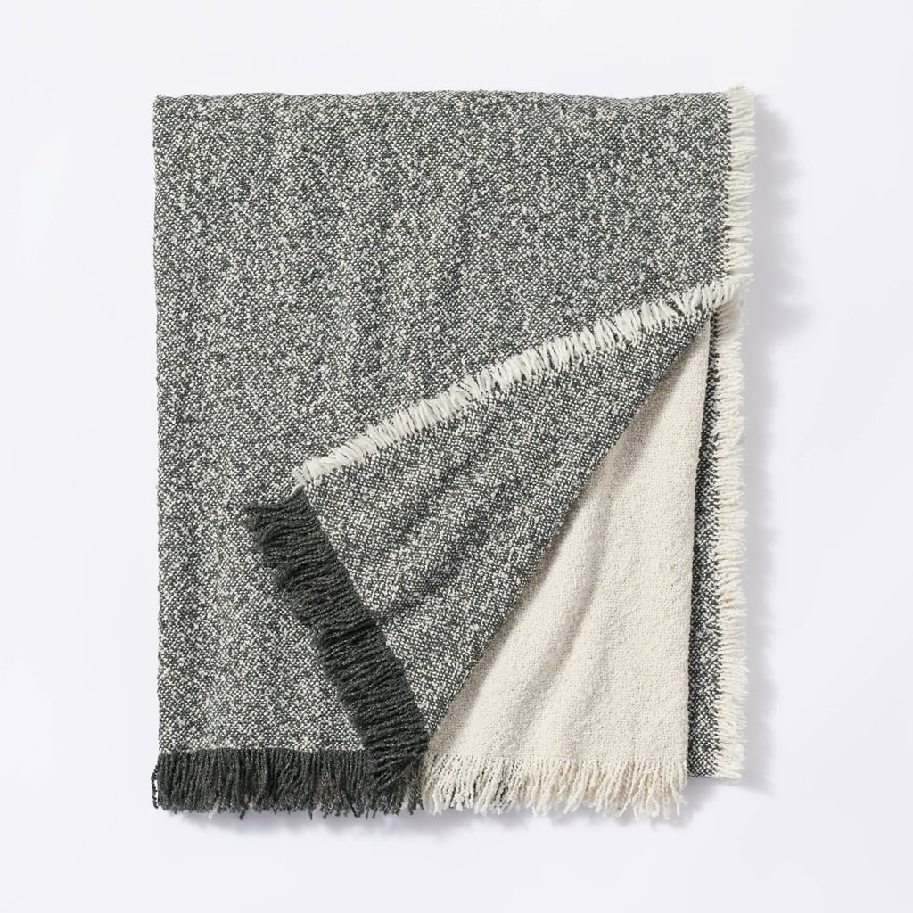 A Cozy Throw: Threshold Designed With Studio McGee Color Block Boucle Throw Blanket