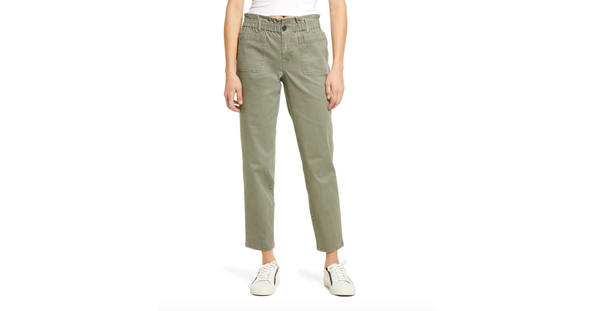 Try Twill 1822 Denim Paperbag Waist Twill Ankle Pants ICYMI