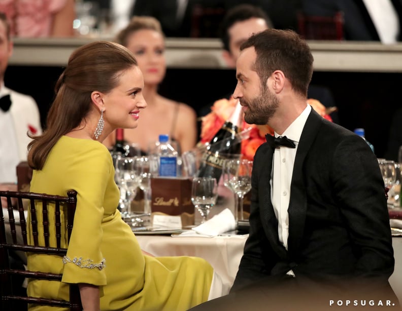 Natalie Portman shared a loving glance with her husband, Benjamin Millepied.