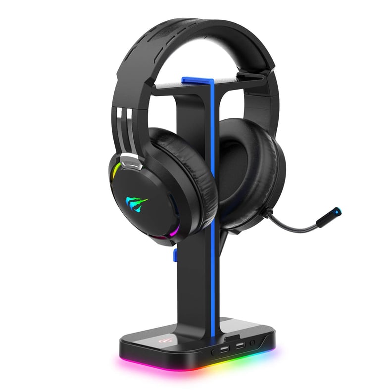 Gaming Headphone Stand & Wired Gaming Headset