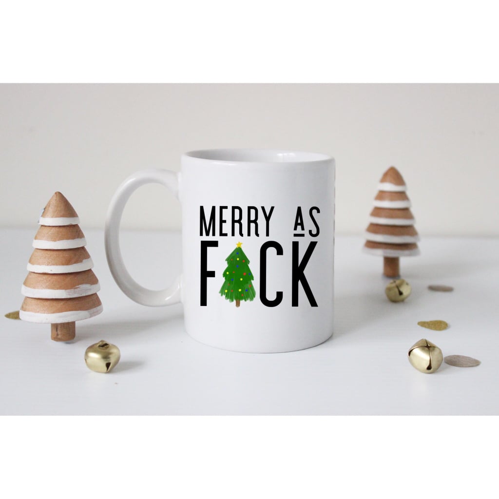 Merry as F*ck Christmas Holiday Mug