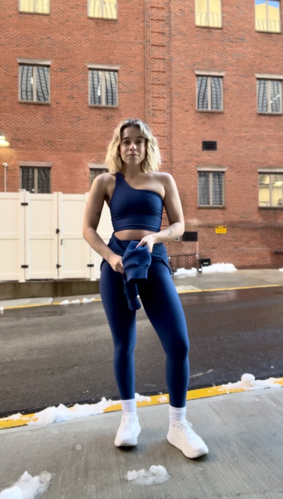 YPB SculptLux Tank, SculptLux Leggings, and NeoKnit Half-Zip