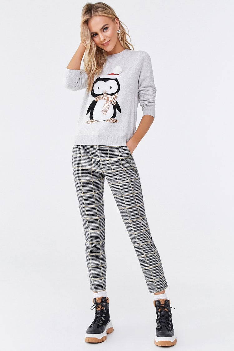 Penguin Graphic Sequin Sweater