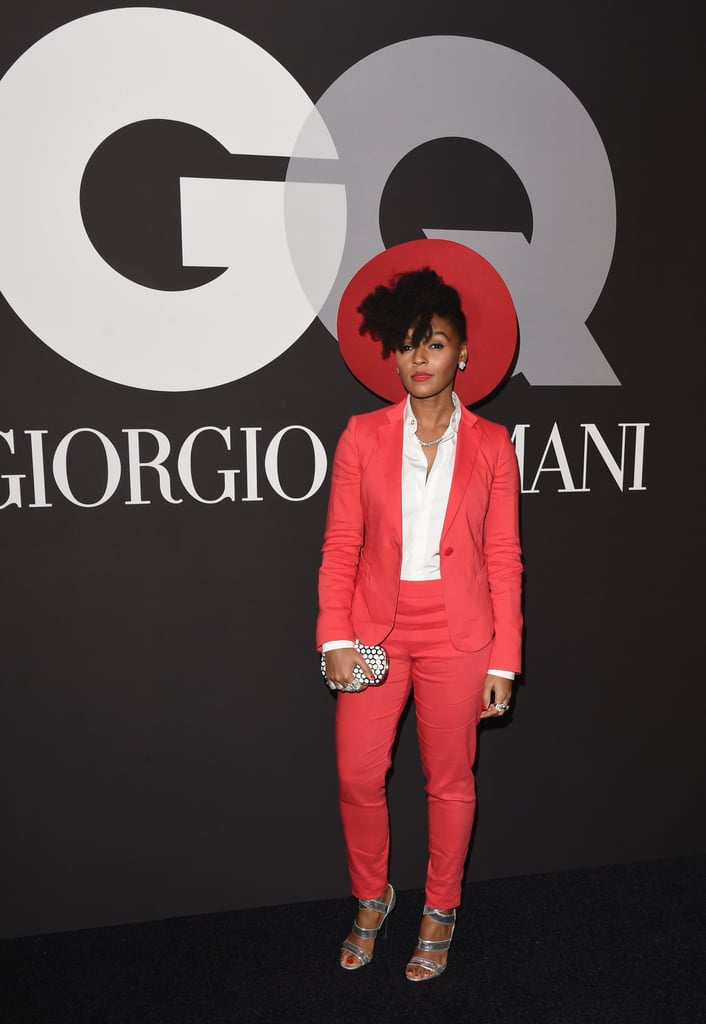 Janelle's Grammy Awards afterparty look was red hot from head to toe.