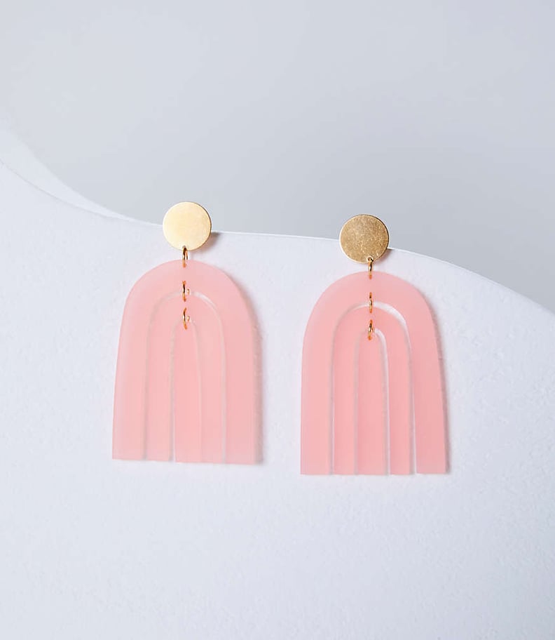 Lou & Grey Happy in Finland Frosted Pink Rainbow Earrings
