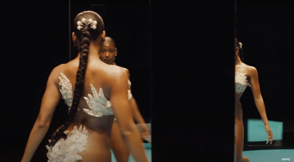 Normani's Extra-Long Braid and Beaded Hair Accessory in the "Wild Side" Music Video