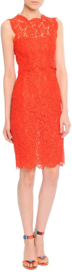 Valentino Sleeveless Lace Sheath Dress ($3,790)