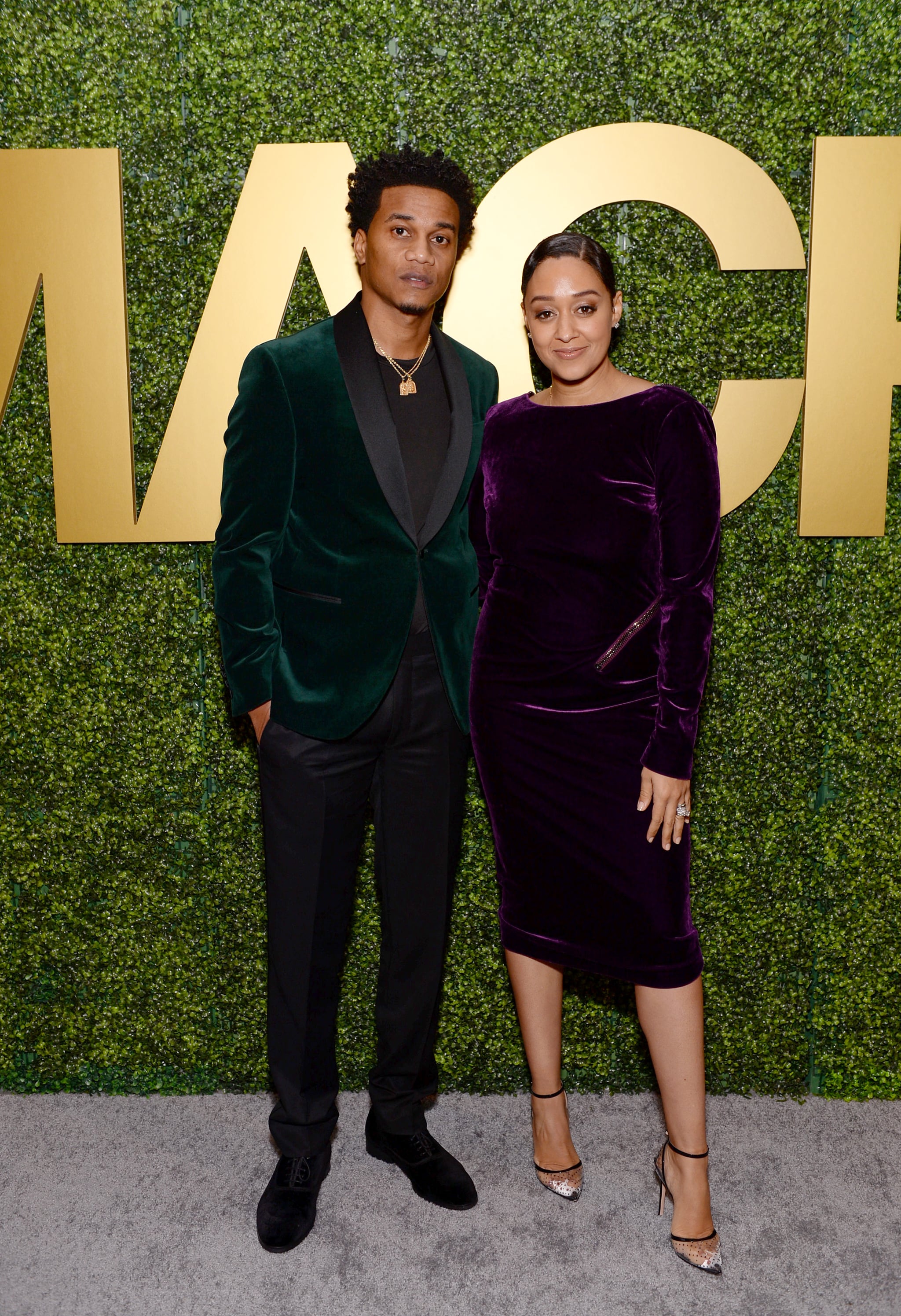WEST HOLLYWOOD, CALIFORNIA - FEBRUARY 06: (L-R) Cory Hardrict and Tia Mowry attend the 3rd Annual MACRO Pre-Oscar Party on February 06, 2020 in West Hollywood, California. (Photo by Andrew Toth/Getty Images for MACRO)