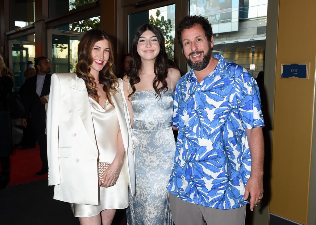 Adam Sandler Brings Wife, Daughter to The Out-Laws Premiere