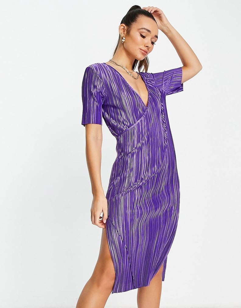 Posh in Purple: ASOS Design Plisse Wrap Dress