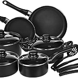 AmazonBasics 15-Piece Non-Stick Kitchen Cookware Set