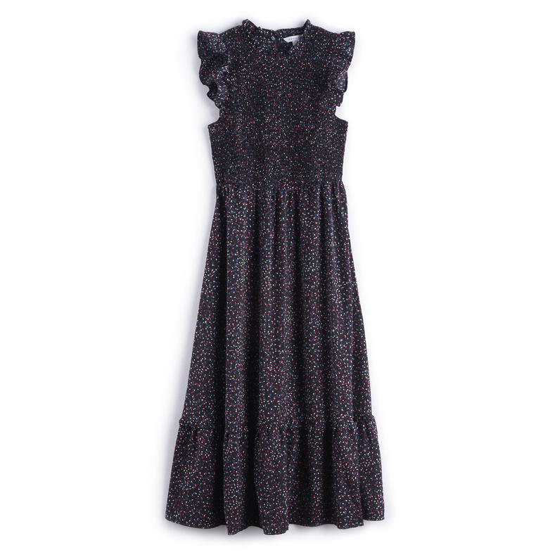 POPSUGAR Collection at Kohl's Ruffle Smocked Midi Dress in Sprinkle Dots
