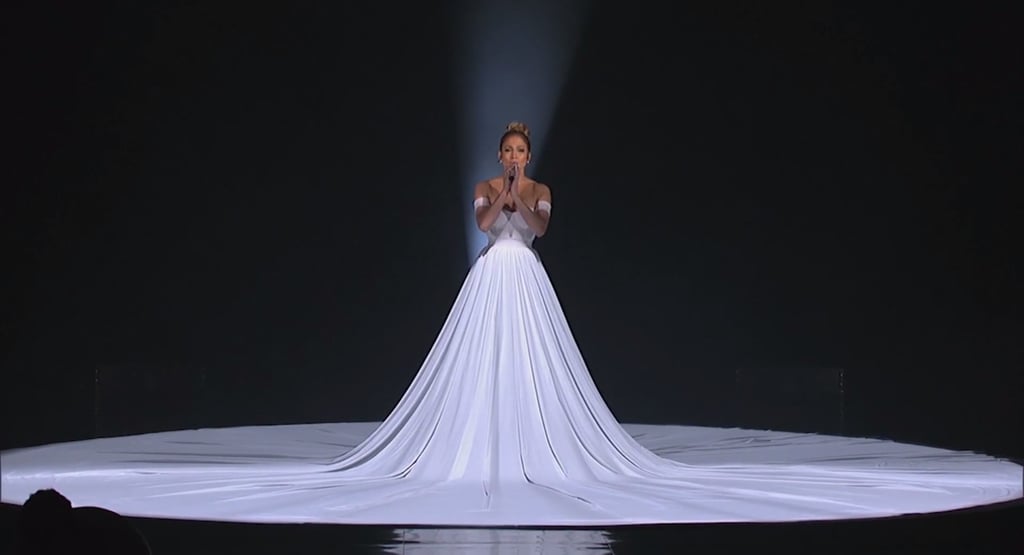jennifer lopez white gown
