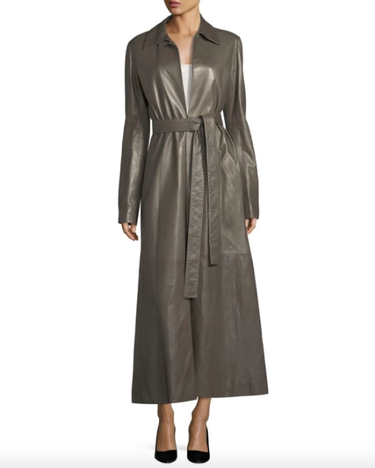 The Row Neyton Long Leather Trench Coat