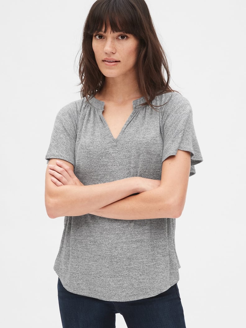 Gap Softspun Flutter Sleeve Top