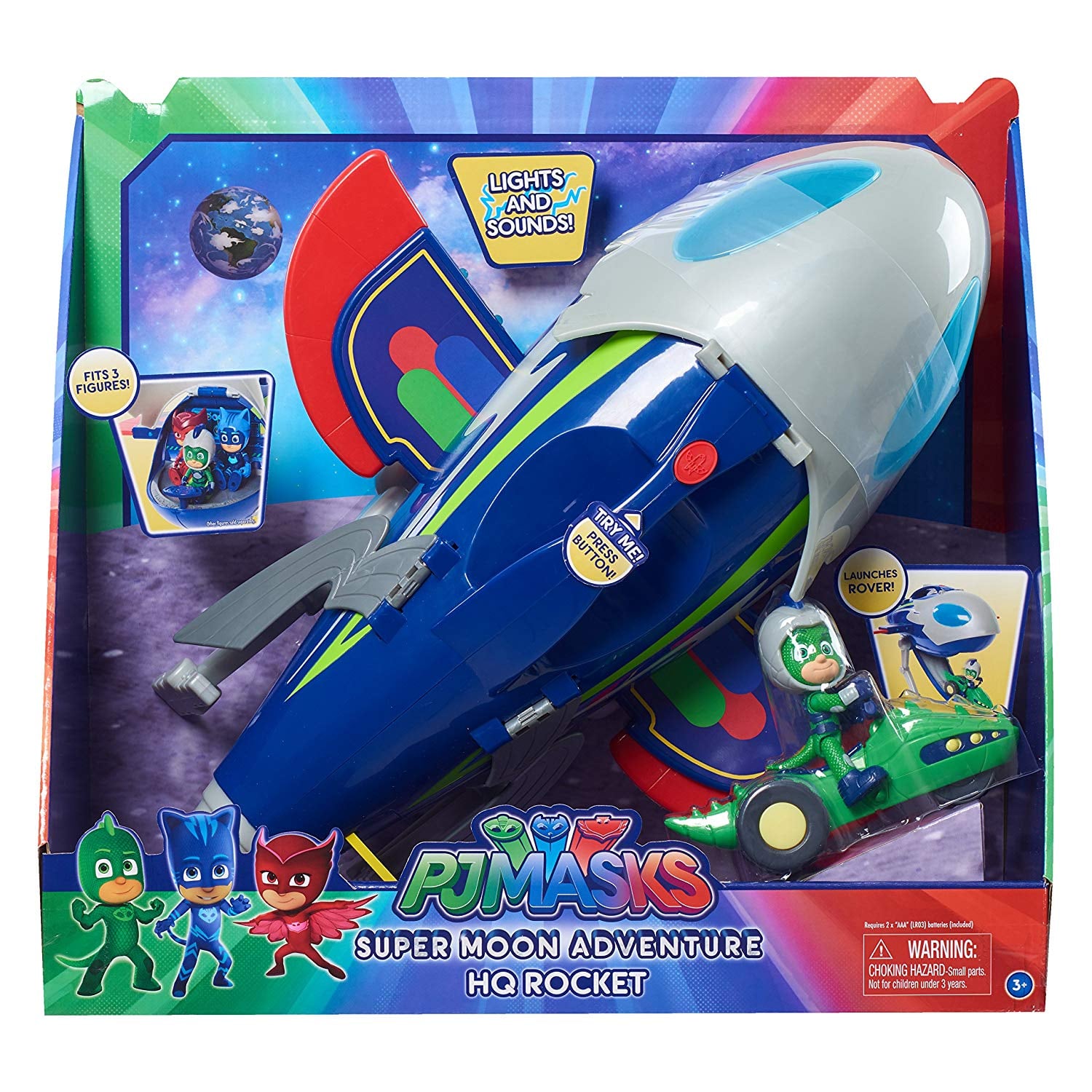 PJ Masks Super Moon Adventure HQ Rocket | Over 140 Last-Minute Gifts Kids That'll Ship in Time For Santa to All the Credit | POPSUGAR Photo
