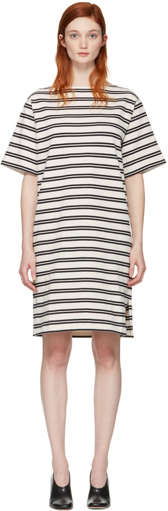 Acne Studios Ecru Striped Dodora Dress