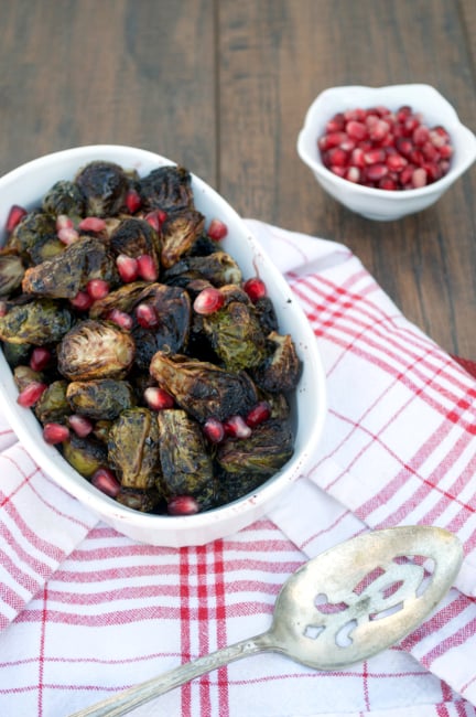 Pomegranate Balsamic Brussels Sprouts