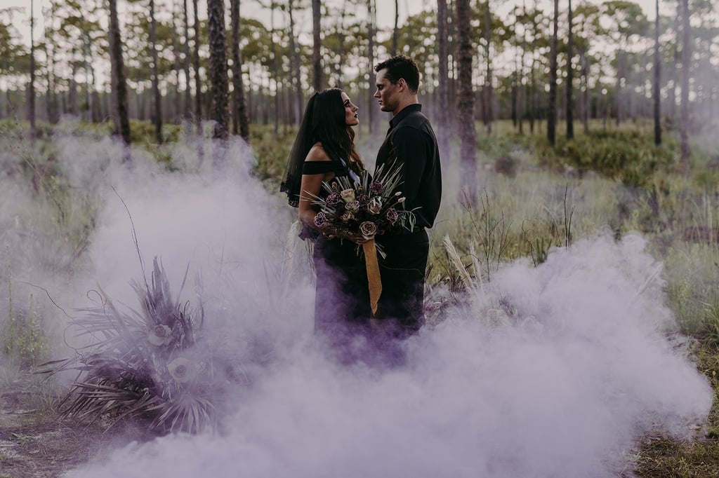 Witch-Inspired Halloween Wedding Shoot​