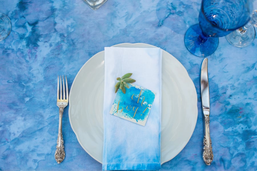 Blue Watercolor Baby Shower