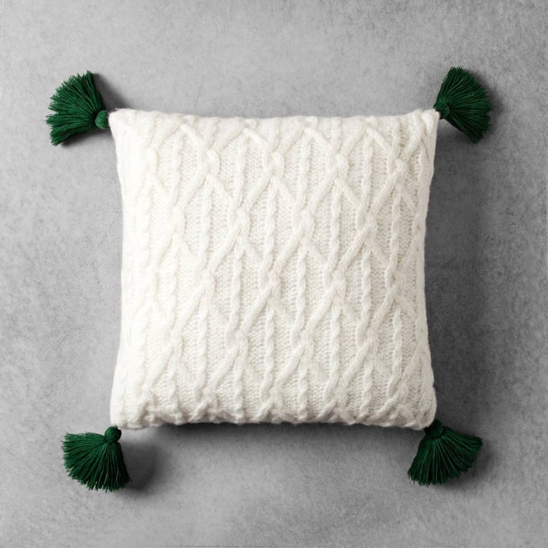 Hearth & Hand With Magnolia Knit Tassel Throw Pillow